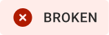 Broken badge